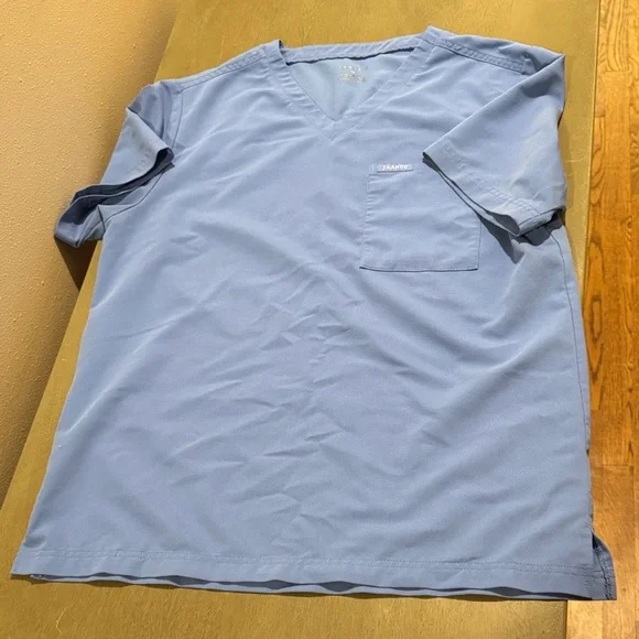 Jaanuu Slate Blue Scrub Top size M & Joggers size MS - Picture 3 of 7